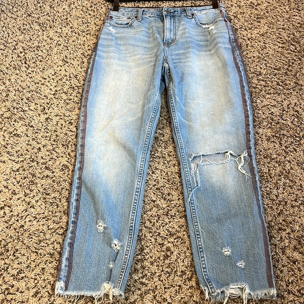 Abercrombie &‎ Fitch Annie High Rise Girlfriend Jean Size 27 - Picture 3 of 13
